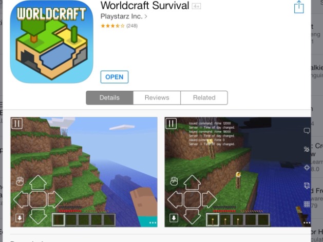 I have the game world biltcraft worldcraft its like minecraft do they have a crafting table