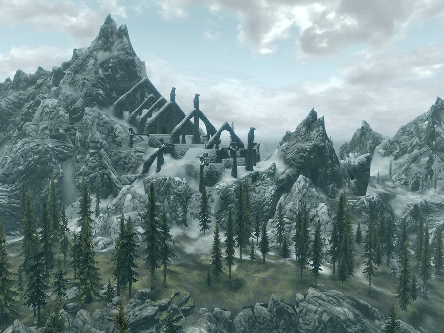 Skyrim: Is there any pictures you can send me of the mountain bleak falls barrow is on - 1