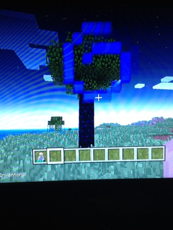 Are there obsidion trees in minecraft ps3 Or is this herobrine Or a gltich