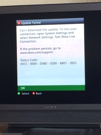 Why can t I update Minecraft for my Xbox 360