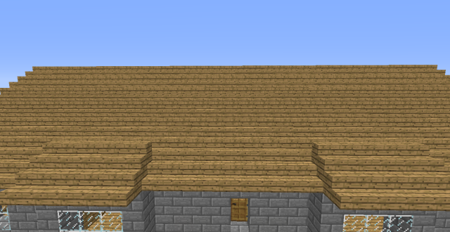 How to build a good-looking roof in minecraft FAST